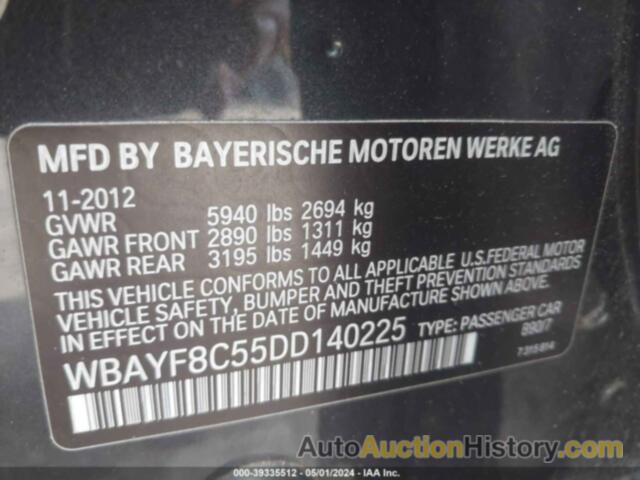 BMW 750LI XDRIVE, WBAYF8C55DD140225