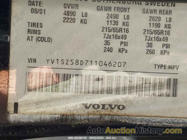 VOLVO V70 XC, YV1SZ58D711046207