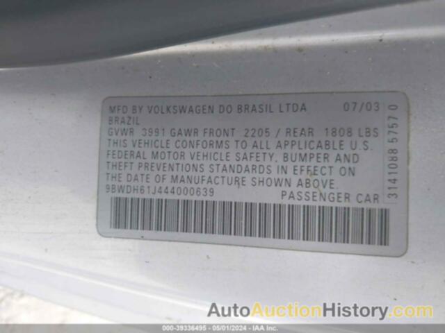 VOLKSWAGEN GTI VR6, 9BWDH61J444000639