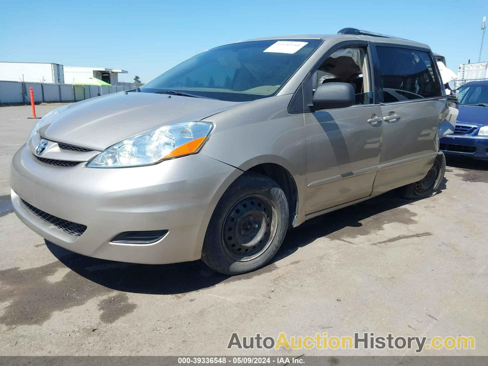 TOYOTA SIENNA LE, 5TDZK23C68S207925