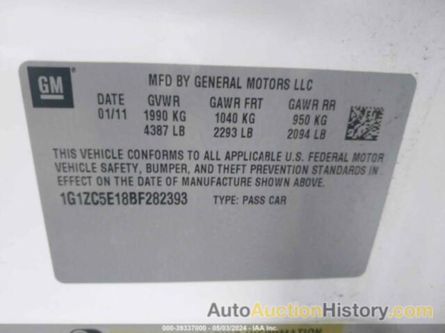 CHEVROLET MALIBU 1LT, 1G1ZC5E18BF282393