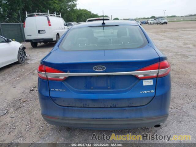 FORD FUSION HYBRID S HYBRID, 3FA6P0UU5JR100833