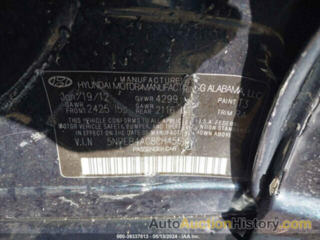 HYUNDAI SONATA GLS, 5NPEB4AC8CH456450