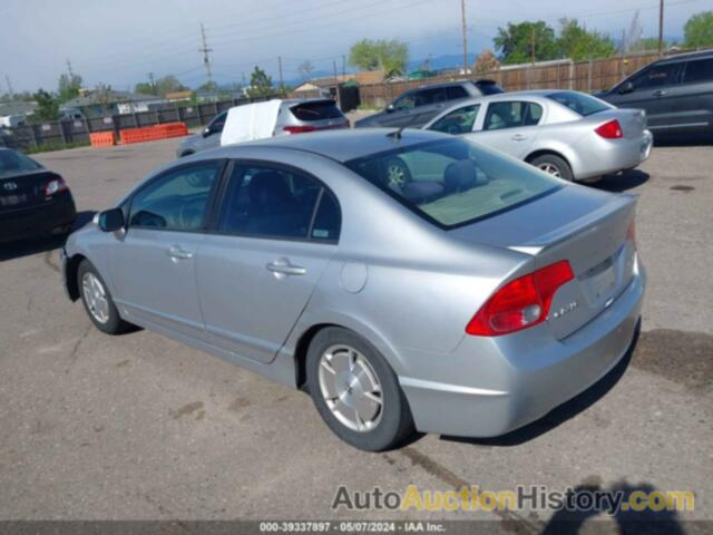 HONDA CIVIC HYBRID, JHMFA362X7S026068