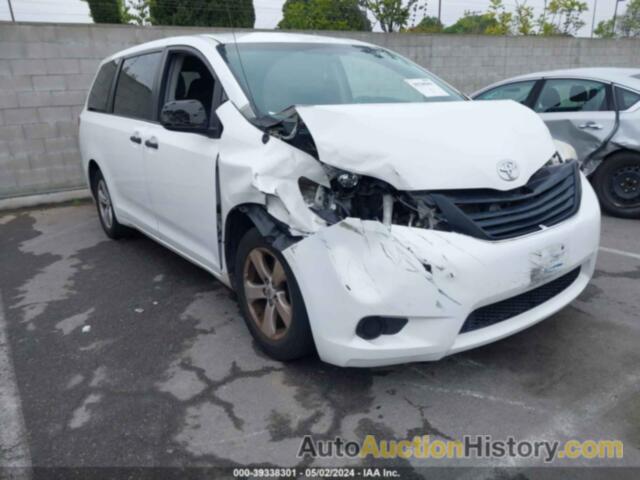 TOYOTA SIENNA BASE 7 PASSENGER, 5TDKA3DC4CS012200