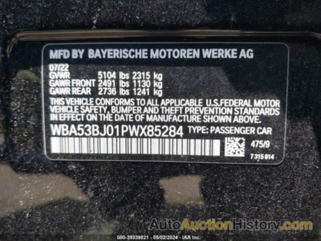 BMW 540 I, WBA53BJ01PWX85284