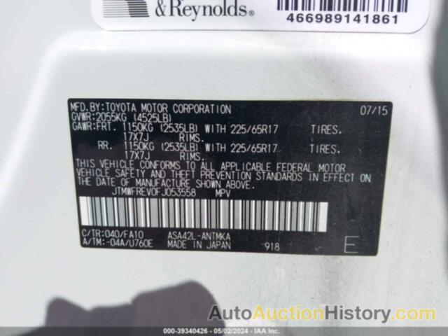 TOYOTA RAV4 XLE, JTMWFREV0FJ053558