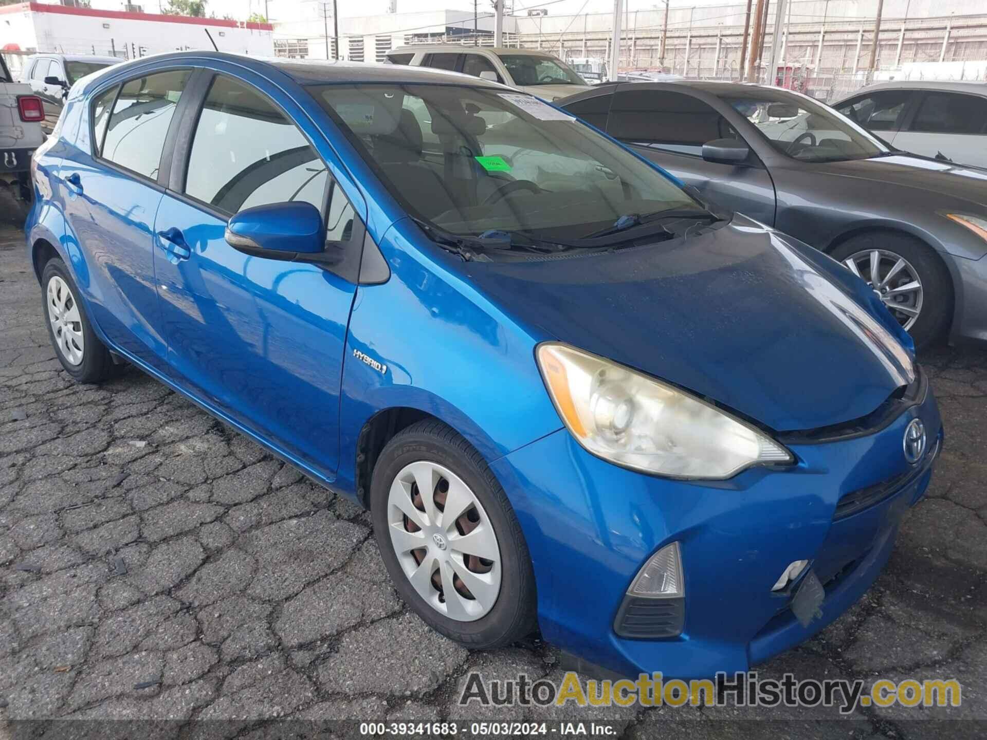 TOYOTA PRIUS C TWO, JTDKDTB33D1043141