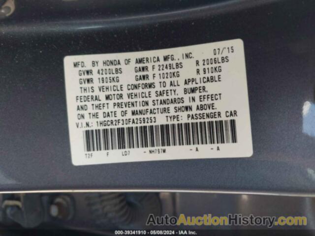 HONDA ACCORD LX, 1HGCR2F30FA259253