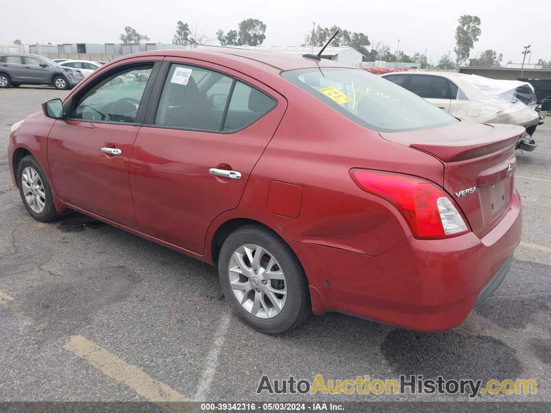 NISSAN VERSA 1.6 SV, 3N1CN7AP5KL812227