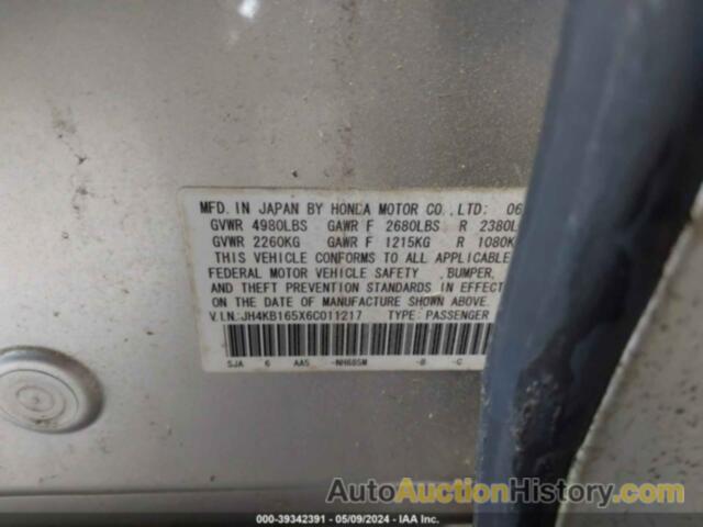 ACURA RL 3.5, JH4KB165X6C011217