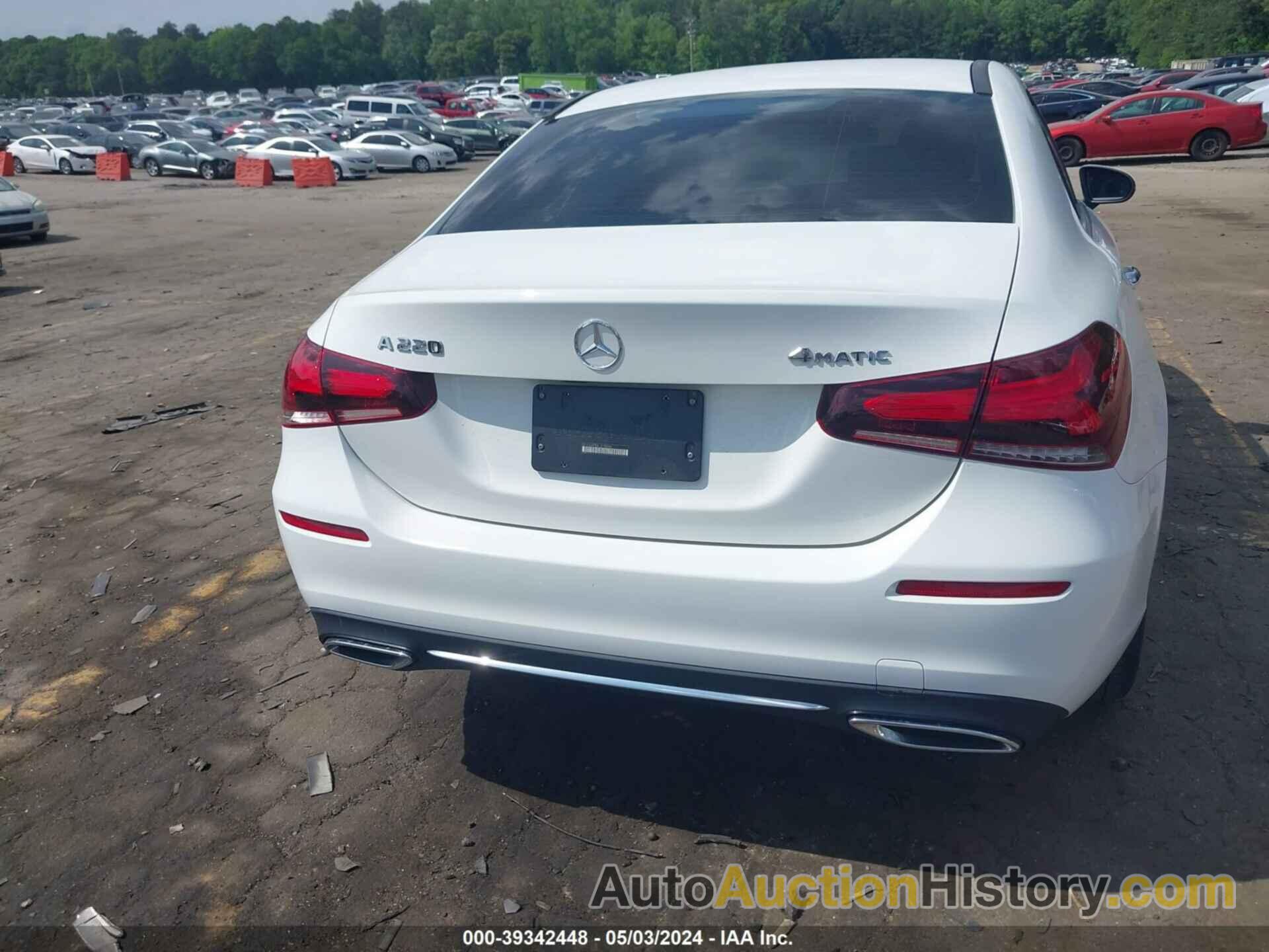 MERCEDES-BENZ A 220 4MATIC, W1K3G4FB6LJ218246