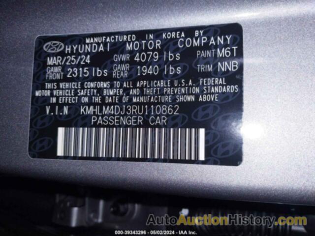 HYUNDAI ELANTRA HYBRID BLUE, KMHLM4DJ3RU110862