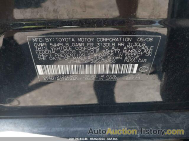 LEXUS LS 460, JTHBL46F285078456