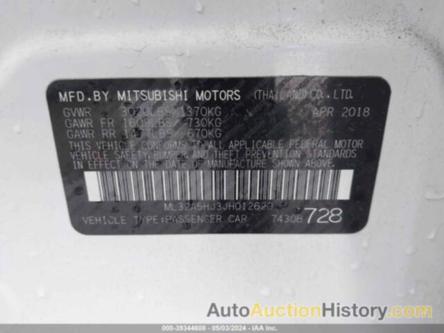 MITSUBISHI MIRAGE GT, ML32A5HJ3JH012620