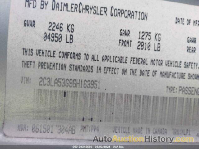 CHRYSLER 300 TOURING, 2C3LA53G96H163951