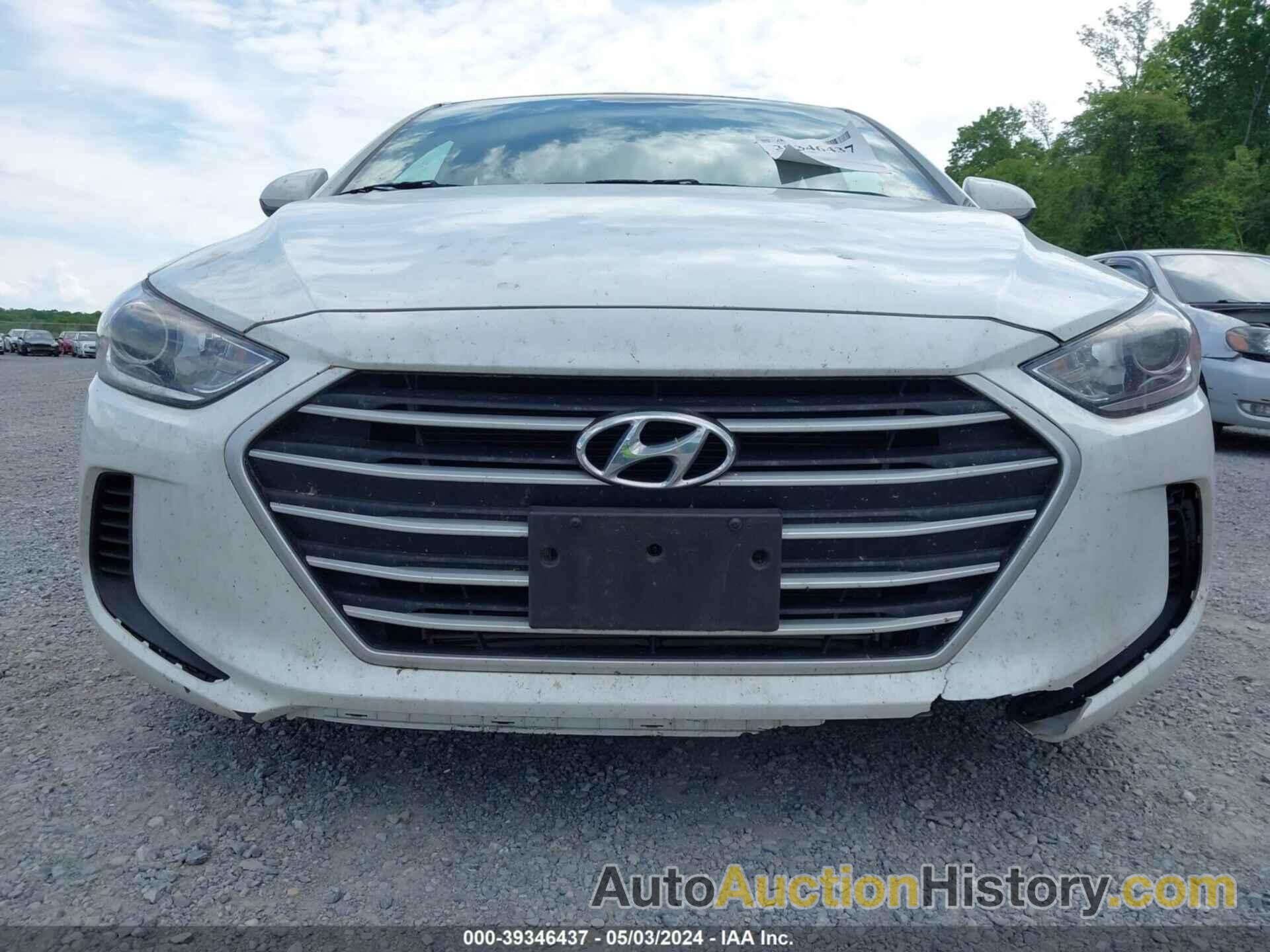 HYUNDAI ELANTRA SEL, 5NPD84LF8JH217284