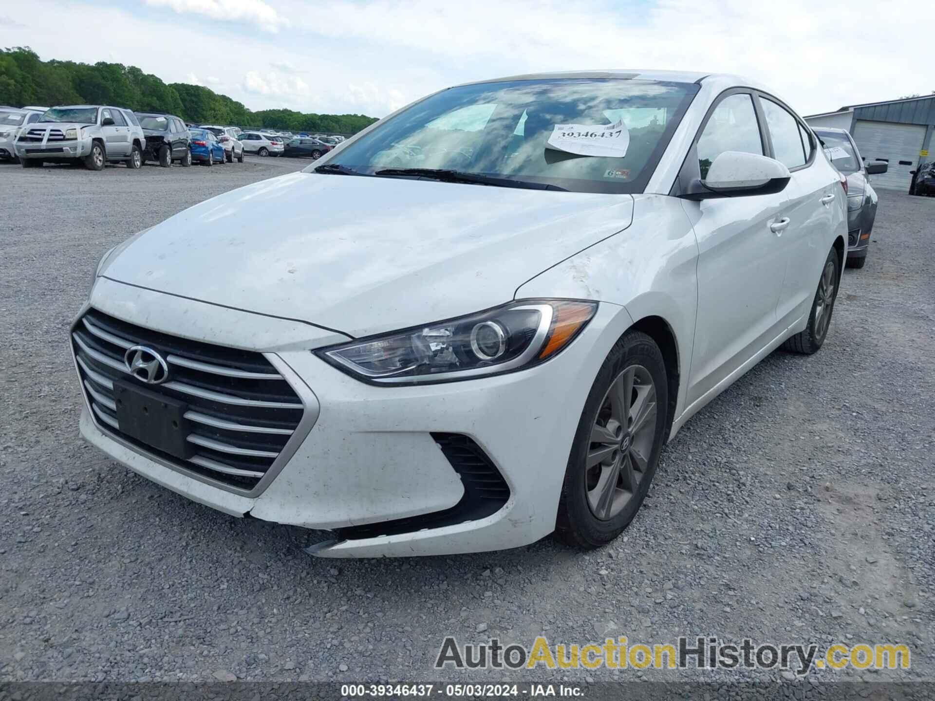 HYUNDAI ELANTRA SEL, 5NPD84LF8JH217284