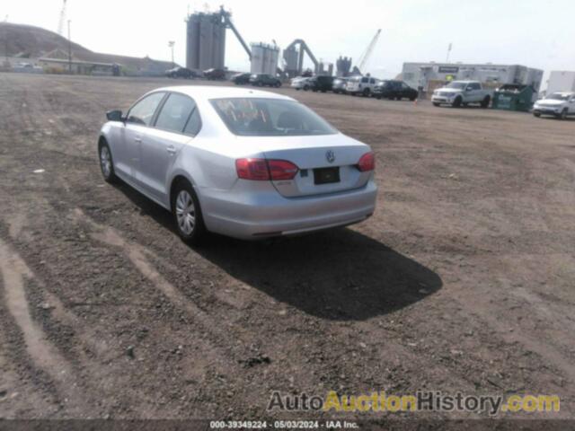 VOLKSWAGEN JETTA 2.0L S, 3VW2K7AJ6EM229173