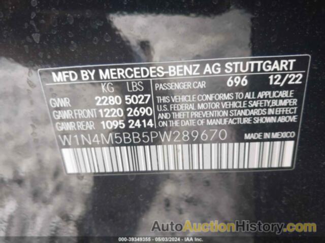 MERCEDES-BENZ AMG GLB 35 4MATIC, W1N4M5BB5PW289670