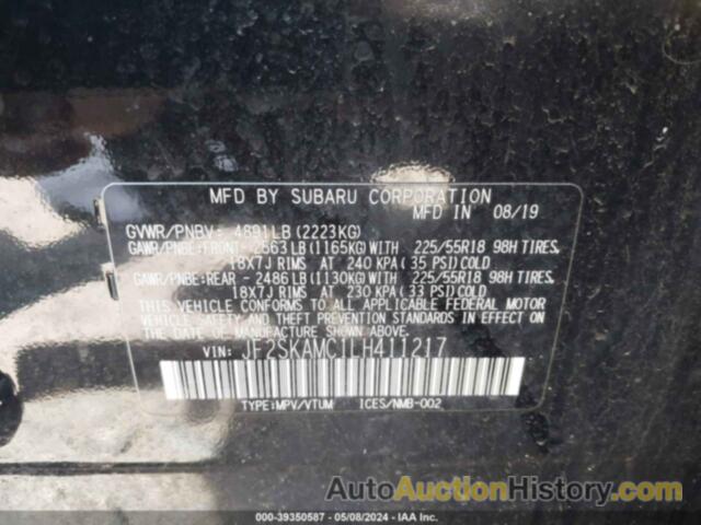 SUBARU FORESTER SPORT, JF2SKAMC1LH411217