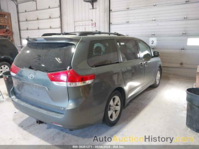 TOYOTA SIENNA LE V6 8 PASSENGER, 5TDKK3DC7DS342055