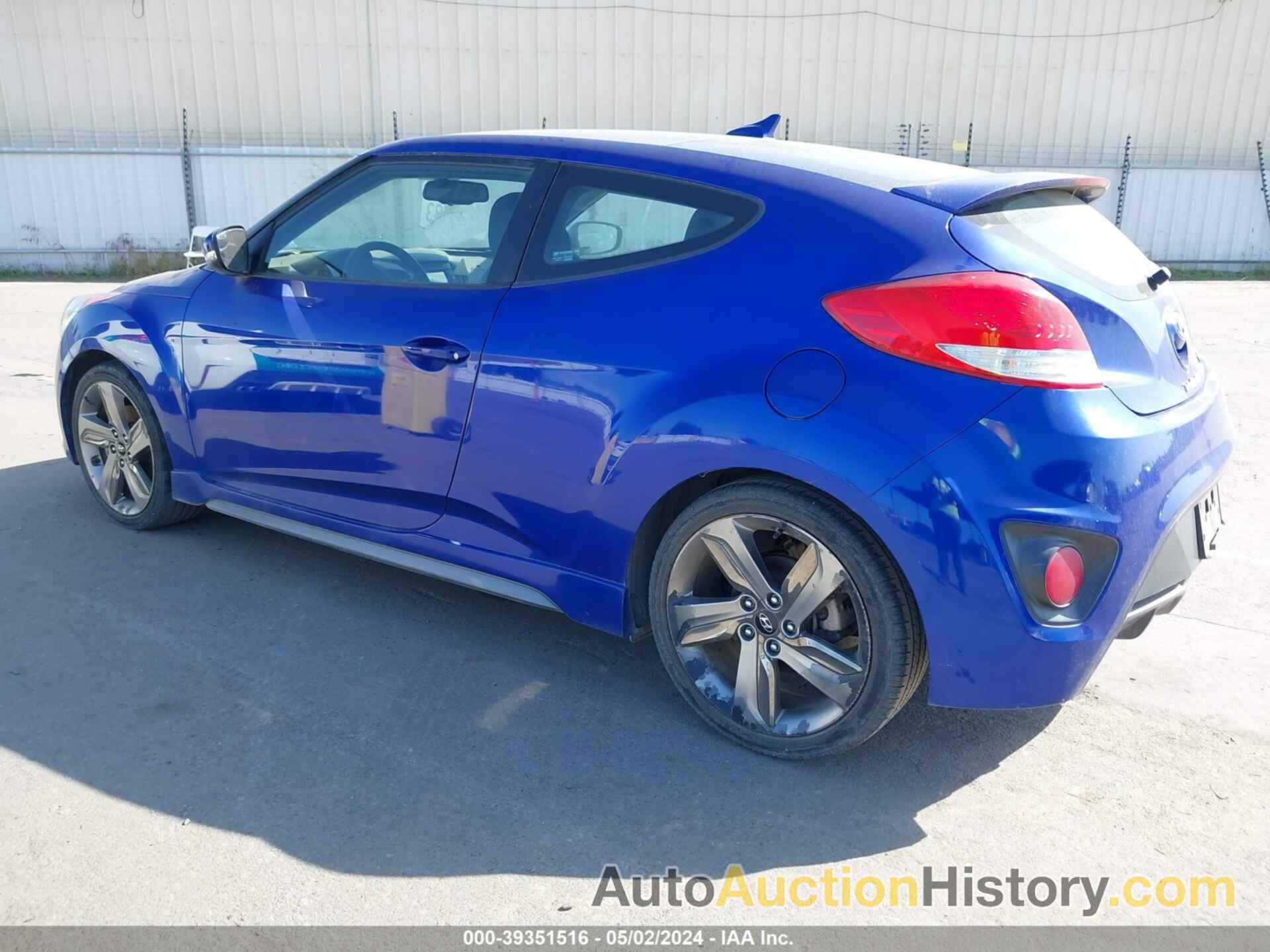 HYUNDAI VELOSTER TURBO, KMHTC6AE4FU216738