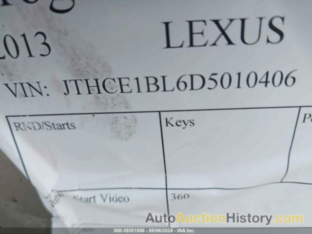 LEXUS GS 350, JTHCE1BL6D5010406