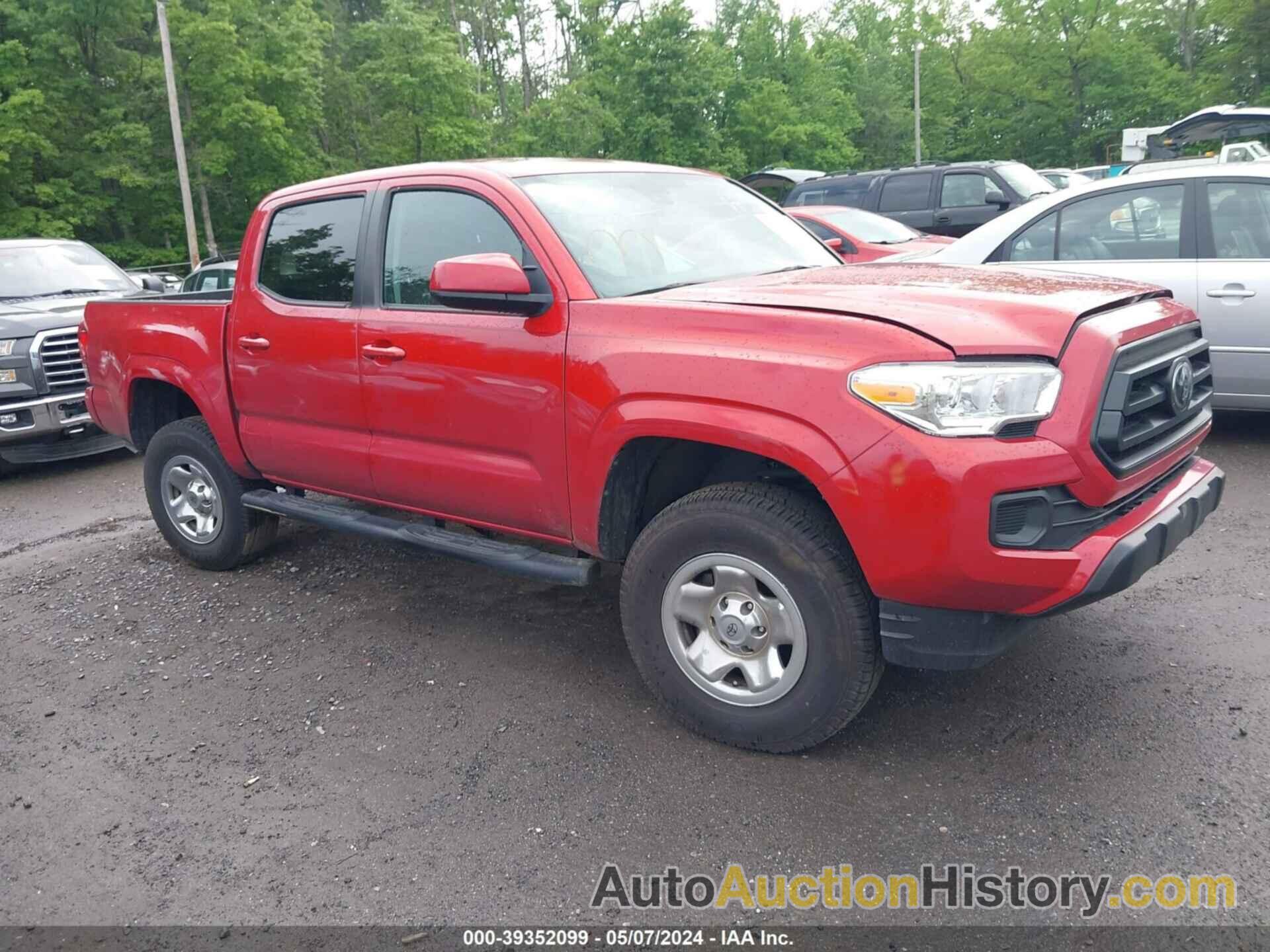 TOYOTA TACOMA DOUBLE CAB/SR/SR5/TRD SPORT/TRD OFF ROAD/TRD PRO, 3TYCZ5AN8MT038402