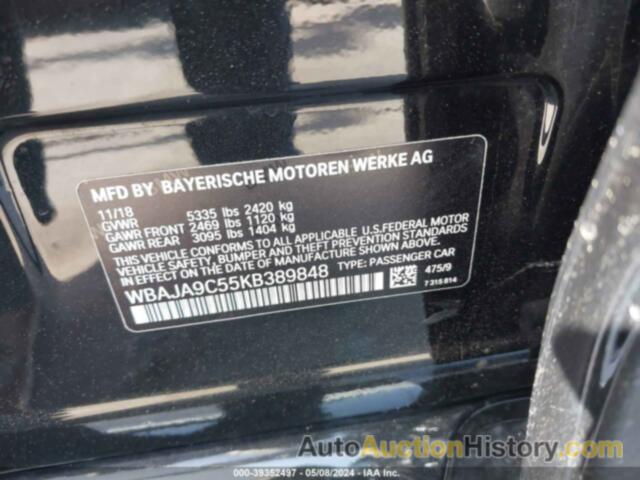 BMW 530E IPERFORMANCE, WBAJA9C55KB389848