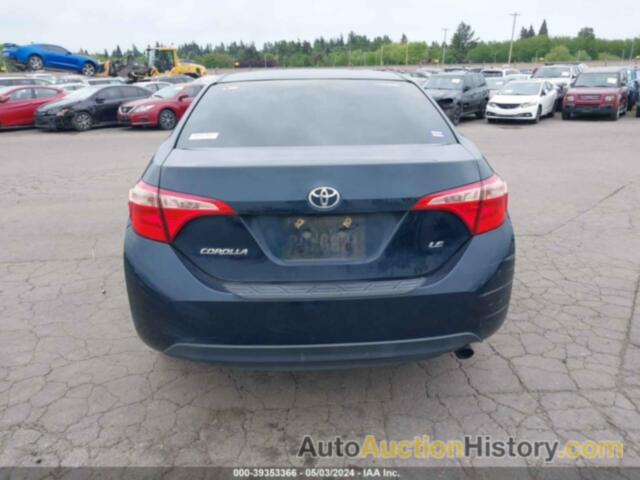 TOYOTA COROLLA LE, 2T1BURHEXKC134721