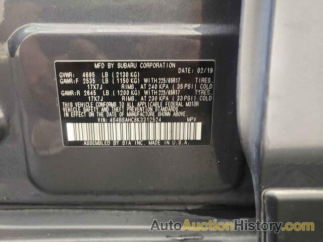 SUBARU OUTBACK 2.5I PREMIUM, 4S4BSAHC8K3312524