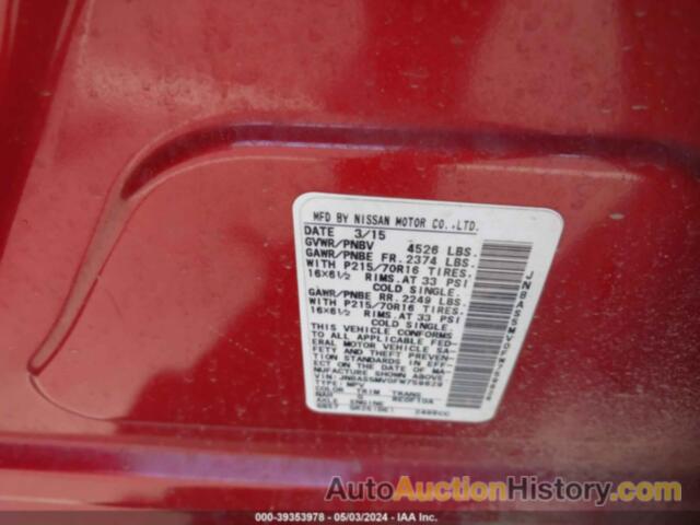 NISSAN ROGUE SELECT S, JN8AS5MV0FW759629