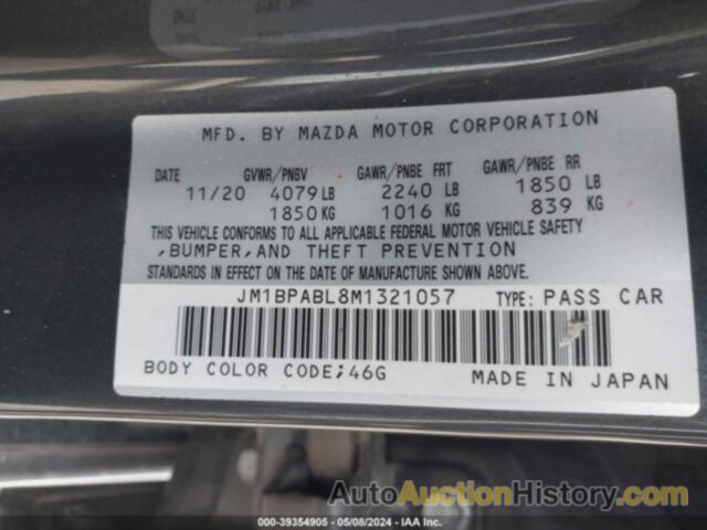 MAZDA 3 SELECT, JM1BPABL8M1321057