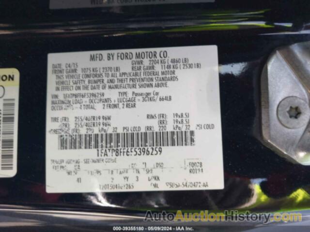 FORD MUSTANG GT PREMIUM, 1FATP8FF6F5396259