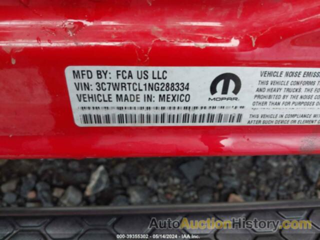 RAM 3500 CHASSIS, 3C7WRTCL1NG288334