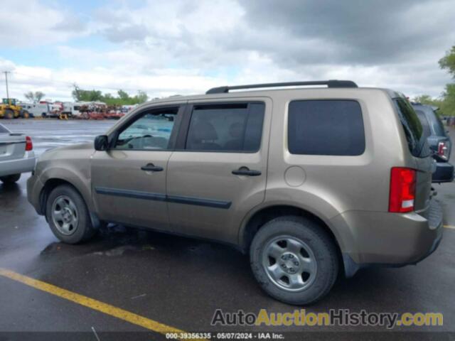 HONDA PILOT LX, 5FNYF4H26BB012348