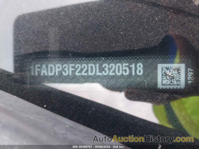 FORD FOCUS SE, 1FADP3F22DL320518