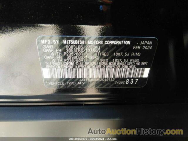 MITSUBISHI OUTLANDER PHEV ES S-AWC, JA4T5UA93RZ049182