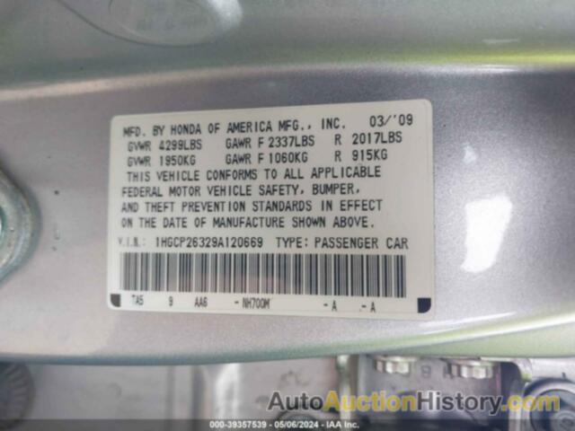 HONDA ACCORD SDN LX, 1HGCP26329A120669