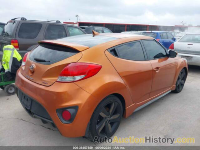 HYUNDAI VELOSTER TURBO W/BLACK, KMHTC6AE9DU169770