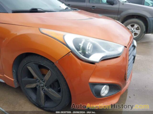 HYUNDAI VELOSTER TURBO W/BLACK, KMHTC6AE9DU169770