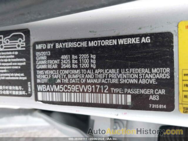 BMW X1 XDRIVE35I, WBAVM5C59EVV91712