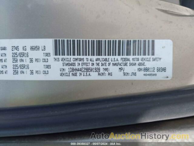 DODGE GRAND CARAVAN SE, 1D8HN44E29B501928