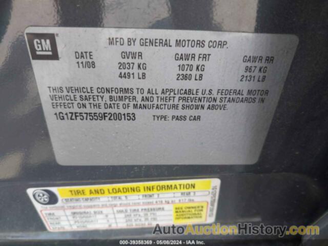 CHEVROLET MALIBU HYBRID, 1G1ZF57559F200153