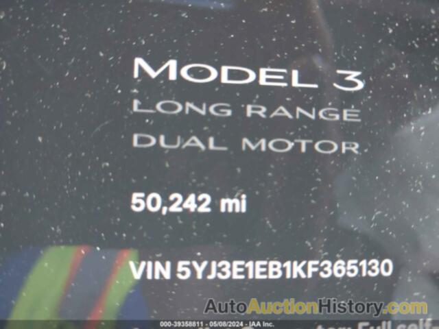 TESLA MODEL 3 LONG RANGE/PERFORMANCE, 5YJ3E1EB1KF365130