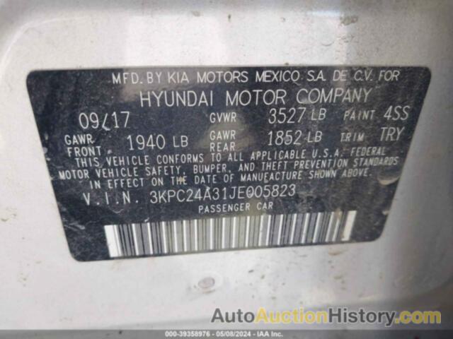 HYUNDAI ACCENT SE, 3KPC24A31JE005823