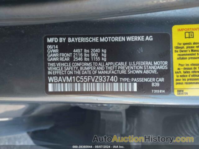 BMW X1 SDRIVE28I, WBAVM1C55FVZ93740