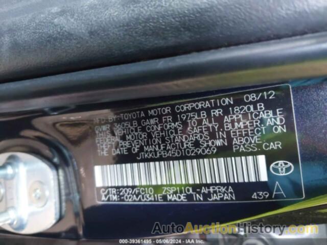 TOYOTA SCION XD, JTKKUPB45D1029069