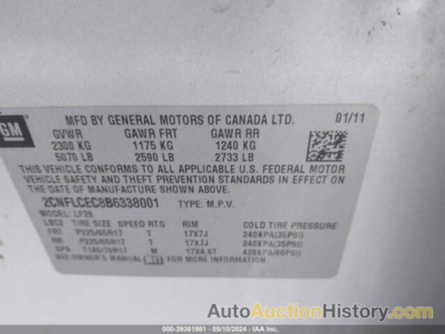 CHEVROLET EQUINOX LS, 2CNFLCEC8B6338001